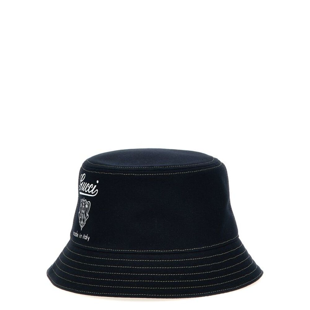Gucci Blue Cotton Bucket Men's Hat